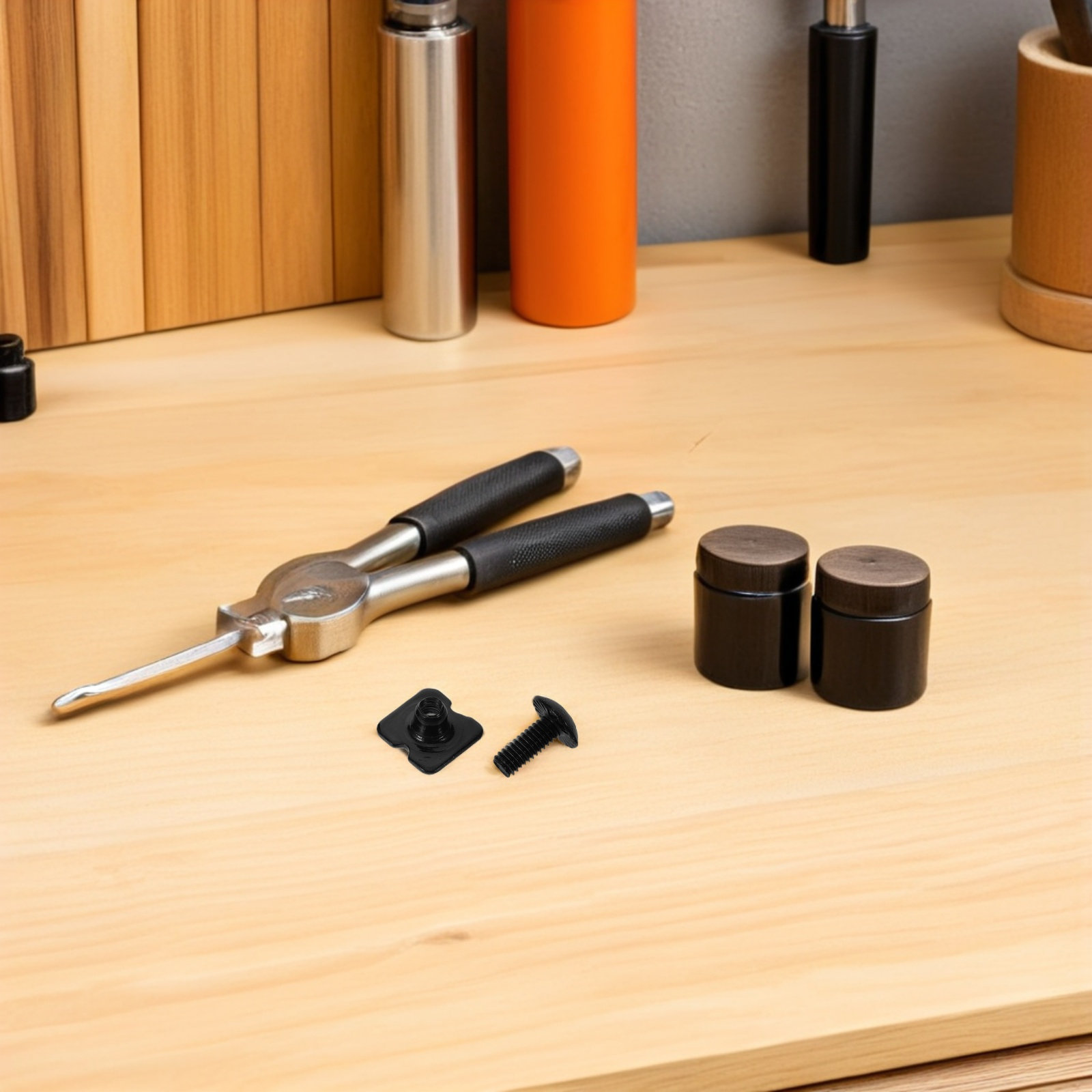 1Set Black Steel Backplate Scr - Woodworking Kits For Adults 评论和价格