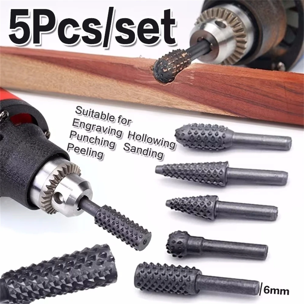 5PCS Rotary Craft Files Rotary - Woodworking Rasps And Files 评论和价格