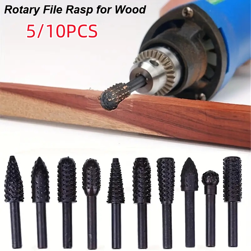 5PCS/10PCS 6mm Shank Rotary Bu - Woodworking Rasps And Files 评论和价格