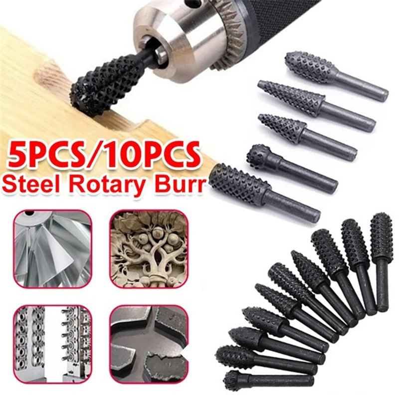 5PCS/10PCS 6mm Shank Rotary Bu - Woodworking Rasps And Files 评论和价格