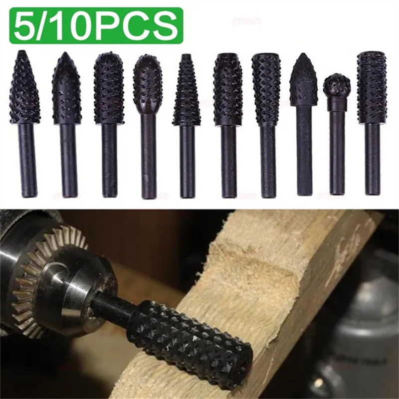 5PCS/10PCS 6mm Shank Rotary Bu - Woodworking Rasps And Files 评论和价格
