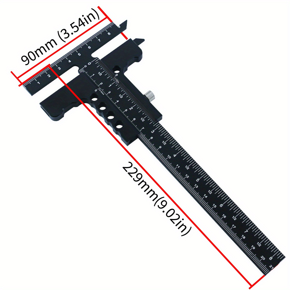 Aluminum Alloy T-Shaped Woodwo - Marking Gauge Tool 评论和价格