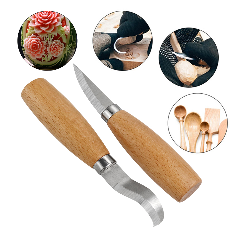 Stainless Iron Carving Knife B - Woodworking Kit 评论和价格