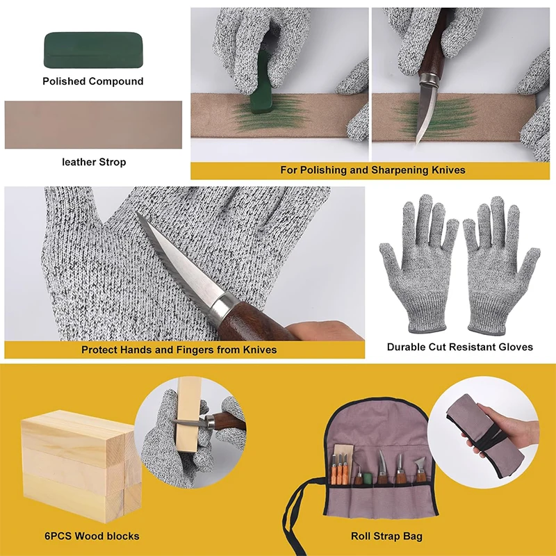Wood Carving Kit Wood Carving  - Woodworking Kits For Adults 评论和价格