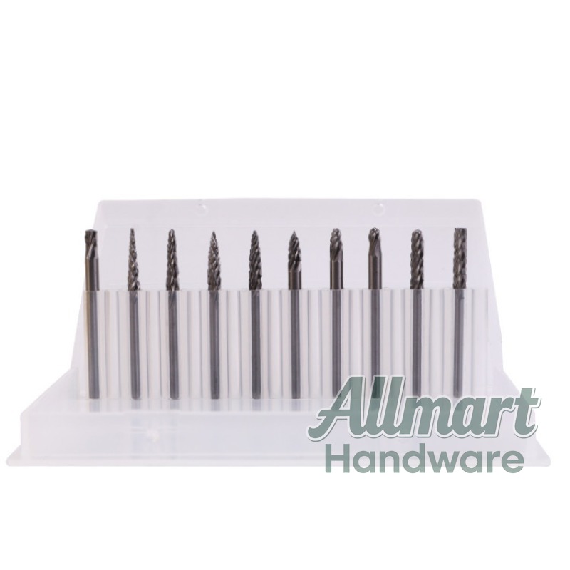 10PCS Wood Carbide Rotary Burr - Woodworking Kit 评论和价格