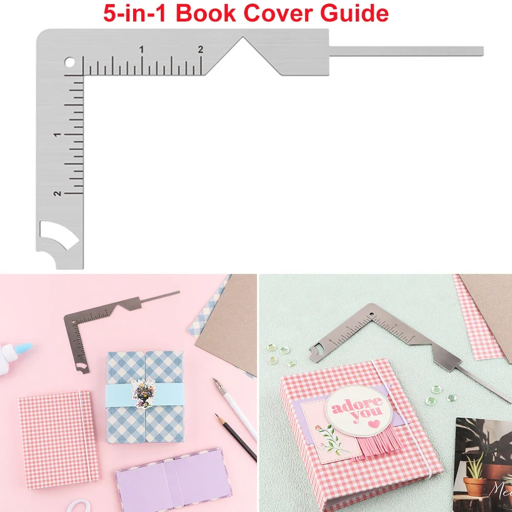 5-in-1 Book Cover Guide Stainl - Marking Gauge Tool 评论和价格