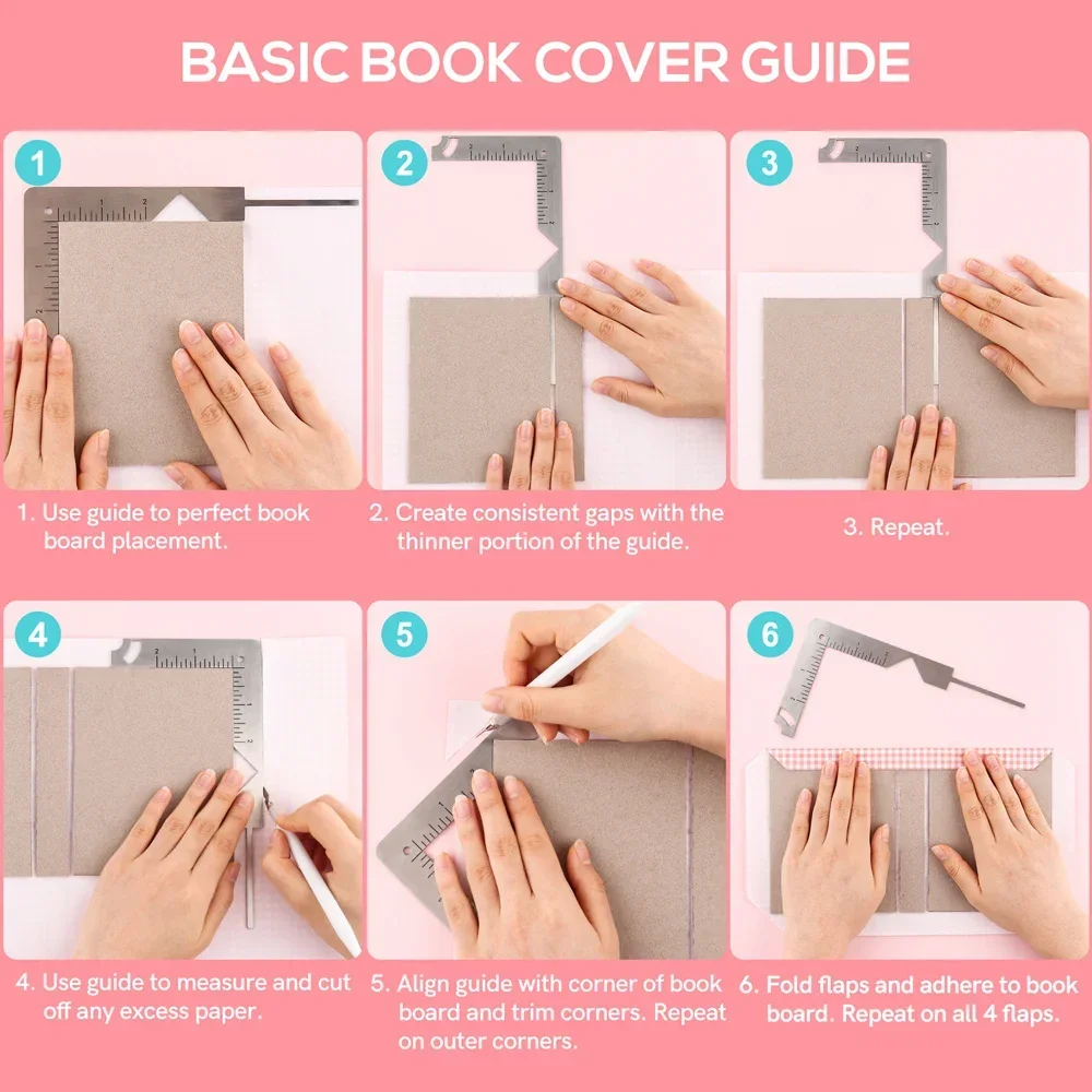 5-in-1 Book Cover Guide Stainl - Marking Gauge Tool 评论和价格