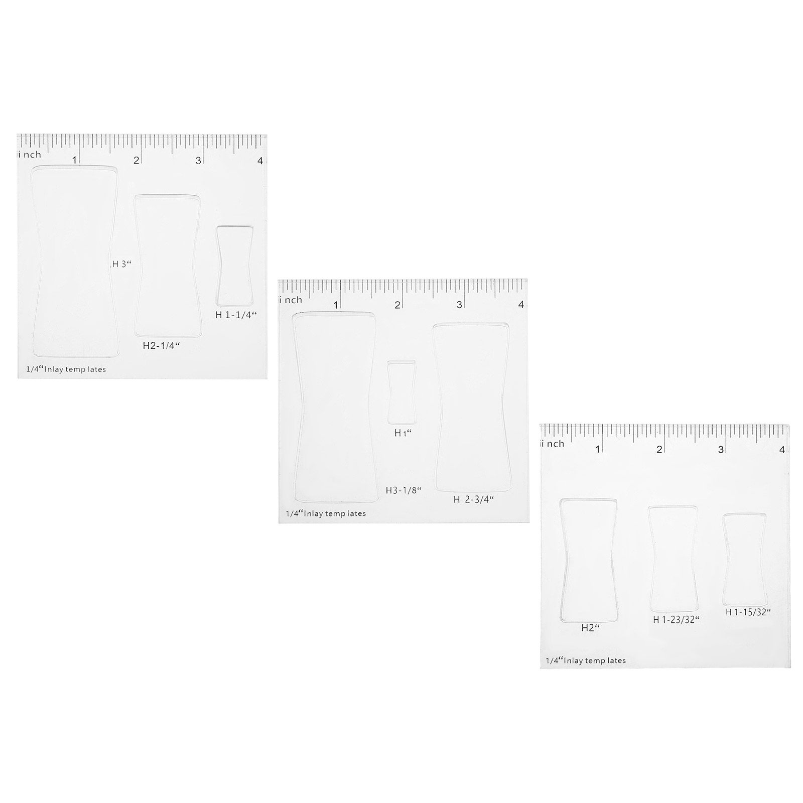 3Pcs Acrylic Router Inlay Temp - Woodworking Kit 评论和价格
